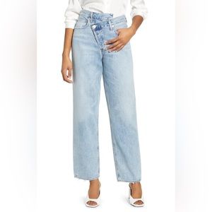 Agolde Crisscross Upsize High Waist Jeans Denim Suburbia sz 25 Revolve